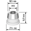 Керамический держатель сопла D21,4 (M11) для Raytools  арт.120515092A - st-e.info - Ковров