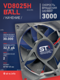 Вентилятор  VD8025H Ball (качения) 12V - st-e.info - Ковров