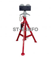 Опора высокая роликовая для труб ST 32-55 диаметр труб 12-300 см - st-e.info - Ковров