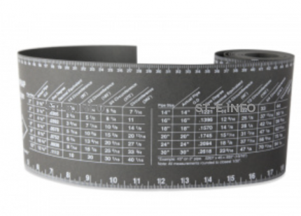 Лента для разметки труб 128mm*3300mm - st-e.info - Ковров